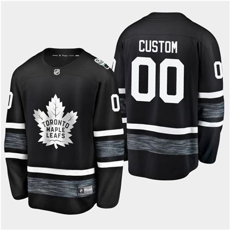 Men's Toronto Maple Leafs Custom 2019 NHL All Star Black Stitched Jersey [NHL_Toronto_Maple ...