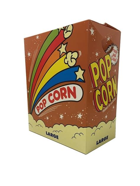 Popcorn Boxes Large FOLD DOWN LIDS