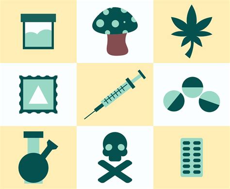 Drugs And Addiction Icons Vector Art & Graphics | freevector.com