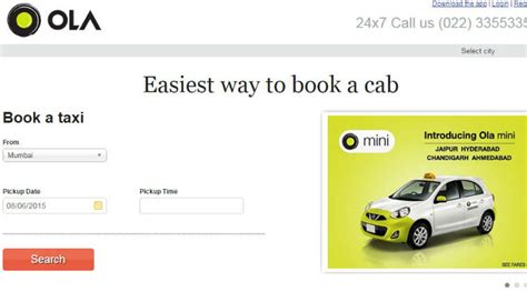 Now book Ola cabs using Via.com app, website | The Indian Express