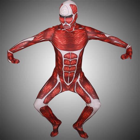 Attack on Titan Colossal 50M Titan Cosplay Zentai Suit/ Buy Shingeki no ...