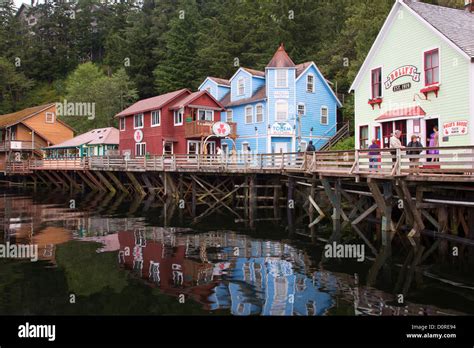 Creek Street, Ketchikan, Alaska Stock Photo - Alamy