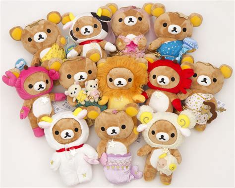 limited edition zodiac sign Rilakkuma plushies http://www.modes4u.com/japanese/Rilakkuma+zodiac ...