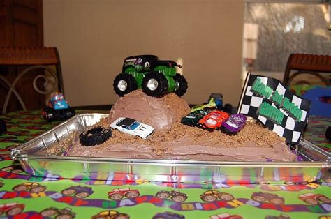 Grave Digger Birthday Cake | Digger birthday, Digger birthday cake, Cake