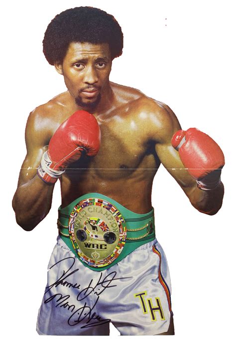 Tommy "Hitman" Hearns Autographed Full Size WBC Championship Boxing Be ...