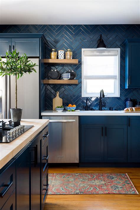 Forever Classic: Blue Kitchen Cabinets | Centsational Style
