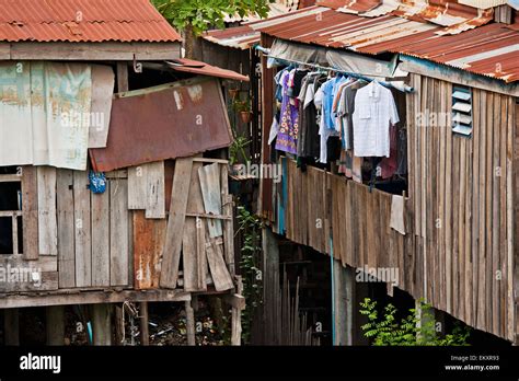 Housing In The Slums; Phnom Penh Cambodia Stock Photo - Alamy