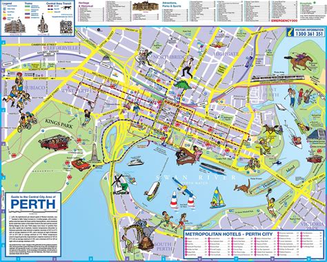 Mapas de Perth - Austrália - MapasBlog