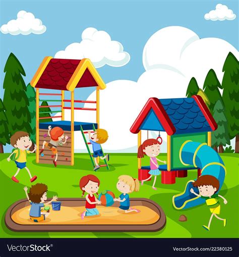 Clipart School Playground Clipart School Garden - Urban Style Design