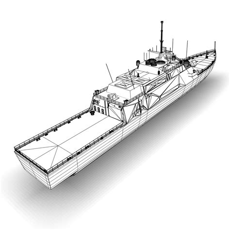 3d model uss fort worth lcs-3