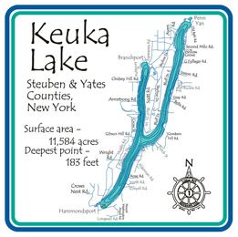 Fishing Charts & Maps Keuka Lake Fishing Map Sports & Fitness dohwaji.or.kr