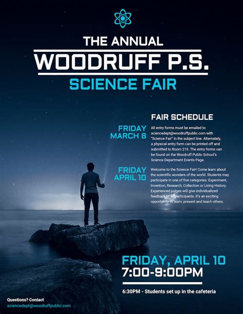 Science Fair Poster - Venngage | Event poster design, Poster design ...