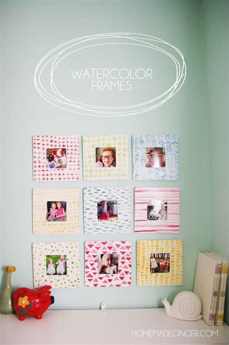 Watercolor Frames - Homemade Ginger