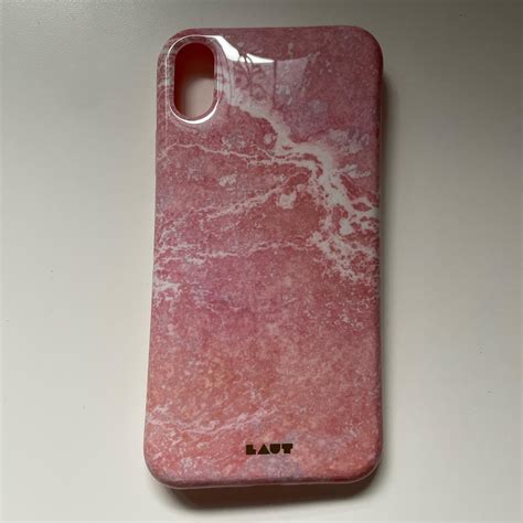 Pink Marble XR Phone Case - Rarely Used - I no... - Depop