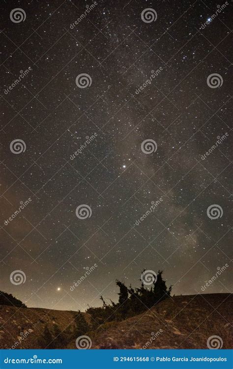 Starry Night Long Exposure Photography in Sweden Stock Photo - Image of ...