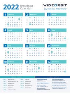 2022 Broadcast Calendar / 2022-broadcast-calendar.pdf / PDF4PRO