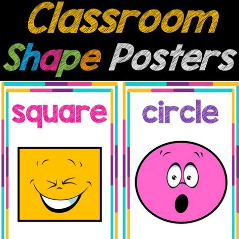 2D Shapes Posters for Classroom Decor | Made By Teachers | Shape ...