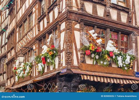 Strasbourg Christmas Decorations Stock Photo - Image of holidays ...