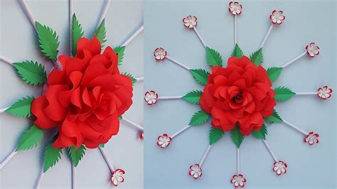 Paper Rose Wall Hanging | Paper Flower Wall Hanging | Wall Hanging ...