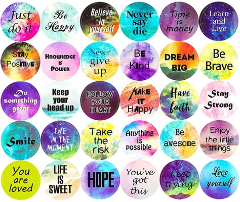 Motivational Quotes Printable Stickers - Printable Word Searches