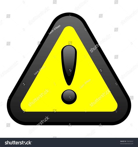 Yellow Warning Sign, Vector - 79659022 : Shutterstock