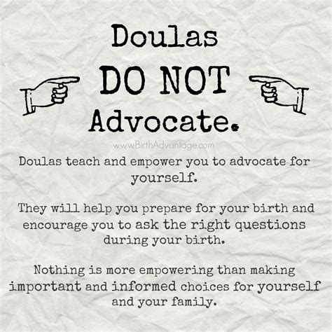 Doulas don't speak for you. We teach you ask the right questions and ...