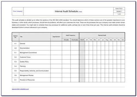 Iso 9001 Audit Report Template