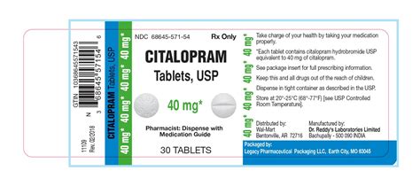 Citalopram Tablets - FDA prescribing information, side effects and uses