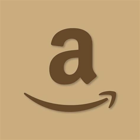 Amazon Aesthetic Icon Brown Vector - (.Ai .PNG .SVG .EPS Free Download)