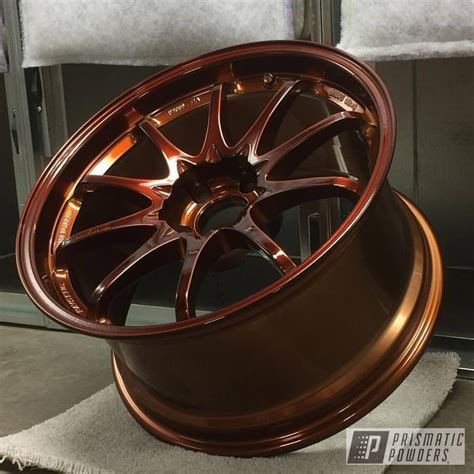 RAYS Wheels in Transparent Copper and Super Chrome Powder Coating ...