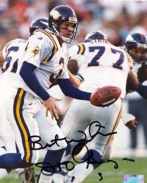 Jeff George autographed 8x10 Photo (Minnesota Vikings)