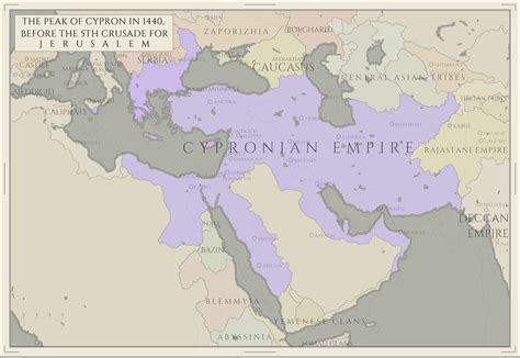 I made a map of my campaign as Cyprus. : r/CrusaderKings