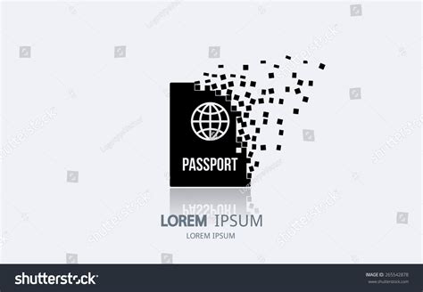 Abstract Passport Logo Vector Logotype Design Stock Vector 265542878 ...