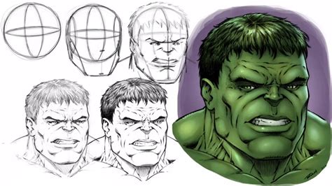 Incredible Hulk Face Drawing at GetDrawings | Free download