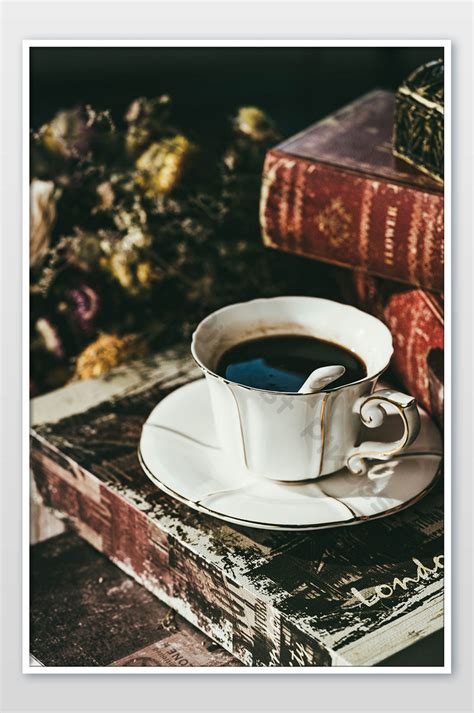 Vintage Old Book Coffee Photography Illustration | JPG Photo Free ...