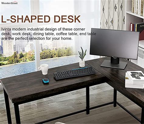 Buy Modern Reversible L Shaped Computer Desk Online in India at Best ...