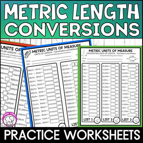 Measurement And Conversion Worksheets