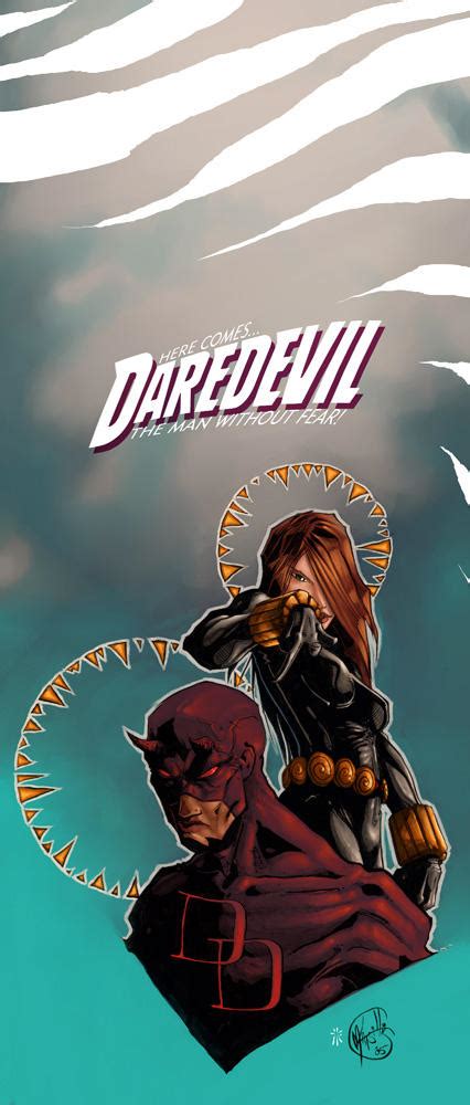 Daredevil - Black Widow -Color by mijka on DeviantArt