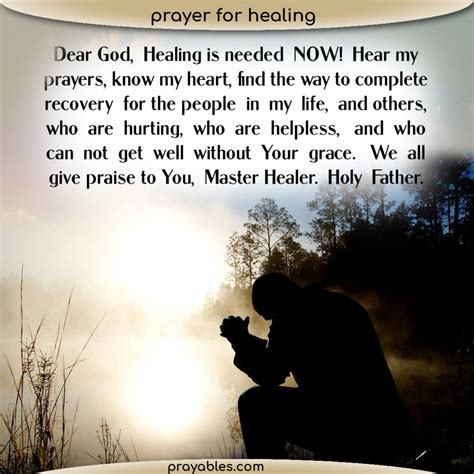 Prayer: Healing Now! - Prayables