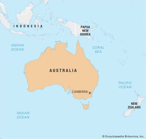 Pacific Ocean Australia Map - Australia Map