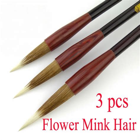 Aliexpress.com : Buy 3pcs Chinese Calligraphy Brushes flower mink hair ...