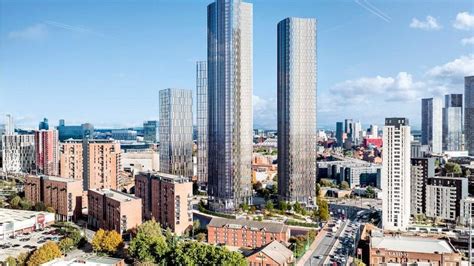 Manchester City Council approves four 'iconic' skyscrapers plan - BBC News