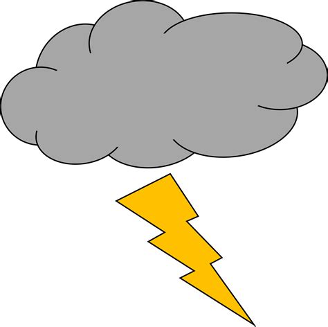 Lightning clipart thundercloud, Lightning thundercloud Transparent FREE ...