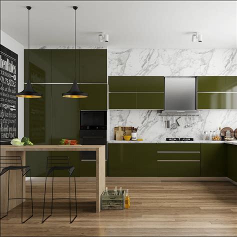 Olive Green Kitchen Island – Juameno.com