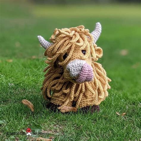 Crochet highland cow pdf pattern only amigurumi doll etsy nederland ...