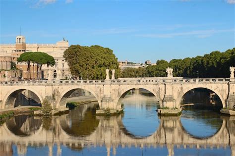 Download Rome Bridge River Tiber Royalty Free Stock Photo and Image