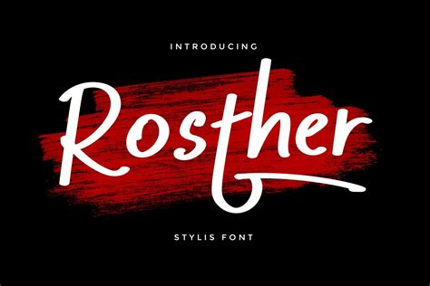 Rosther Bold Script Font - Download Fonts