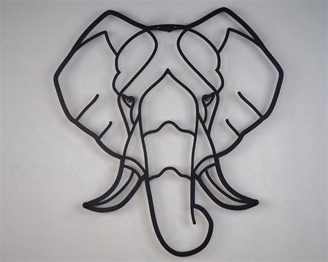 Metal Elephant Wall Art Metal Wall Decor Metal Elephant | Etsy