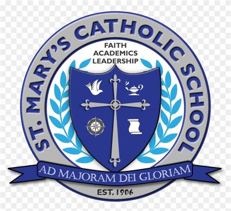 St Mary's School Logo Modified - School Of St Mary Lake, HD Png ...