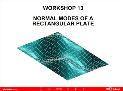 MSC Nastran Journal: NORMAL MODES ANALYSIS